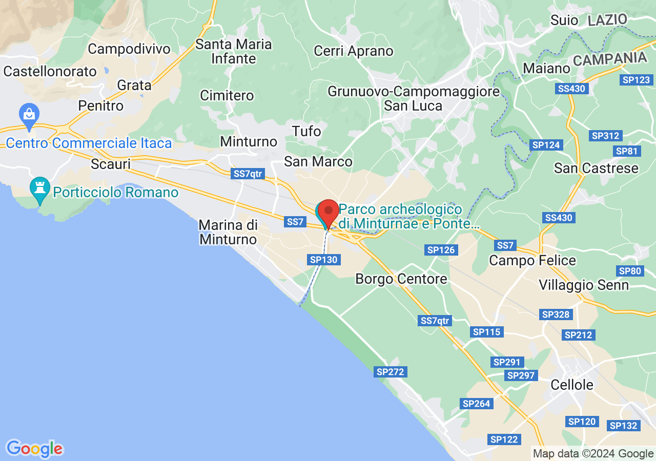 Mappa di Ponte Real Ferdinando