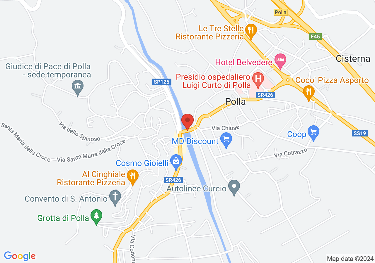 Mappa di Ponte romano di Polla