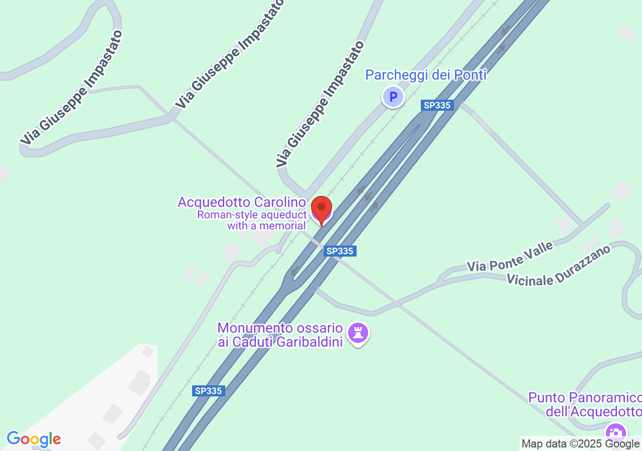 Mappa di Acquedotto Carolino
