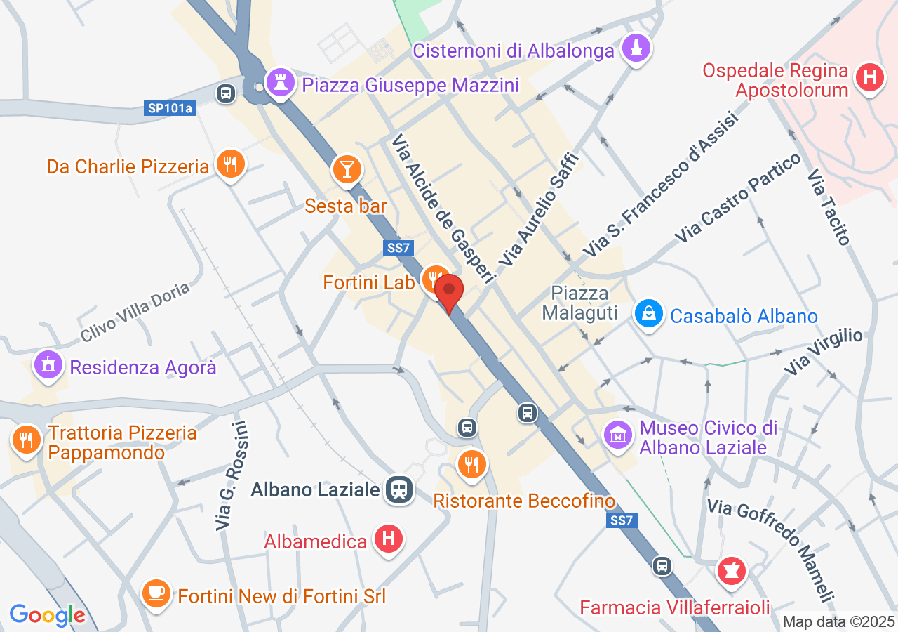 Mappa di Castra Albana