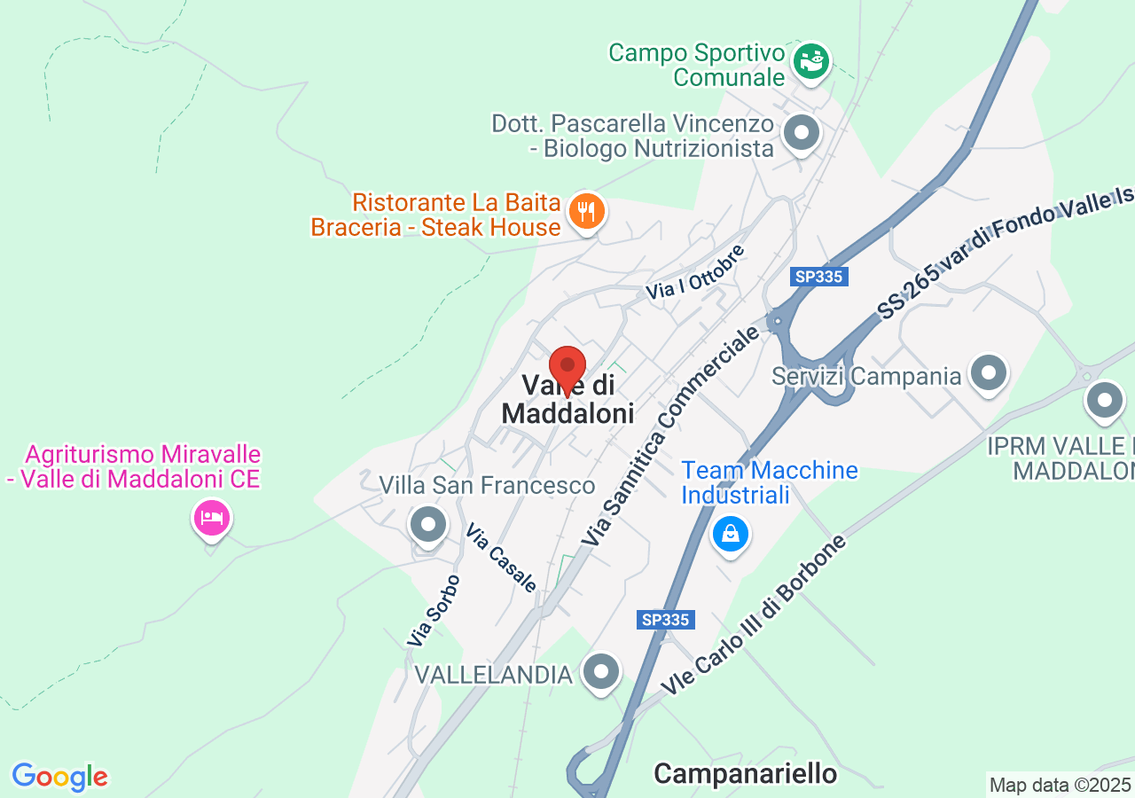 Mappa di Melannurca Campana