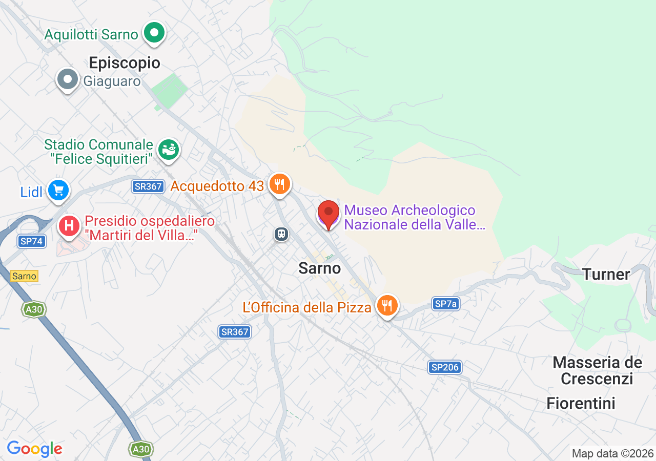 Mappa di Museo Archeologico Nazionale della Valle del Sarno a Sarno
