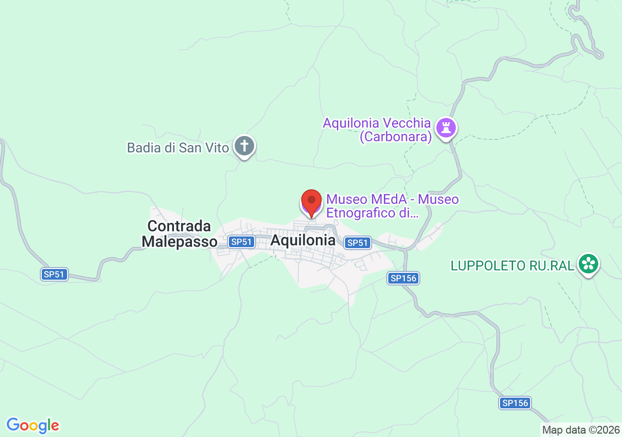 Mappa di Museo Etnografico di Aquilonia “Beniamino Tartaglia” - MEdA