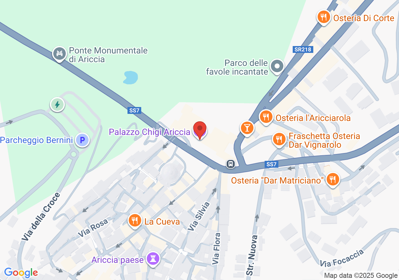 Mappa di Palazzo Chigi di Ariccia
