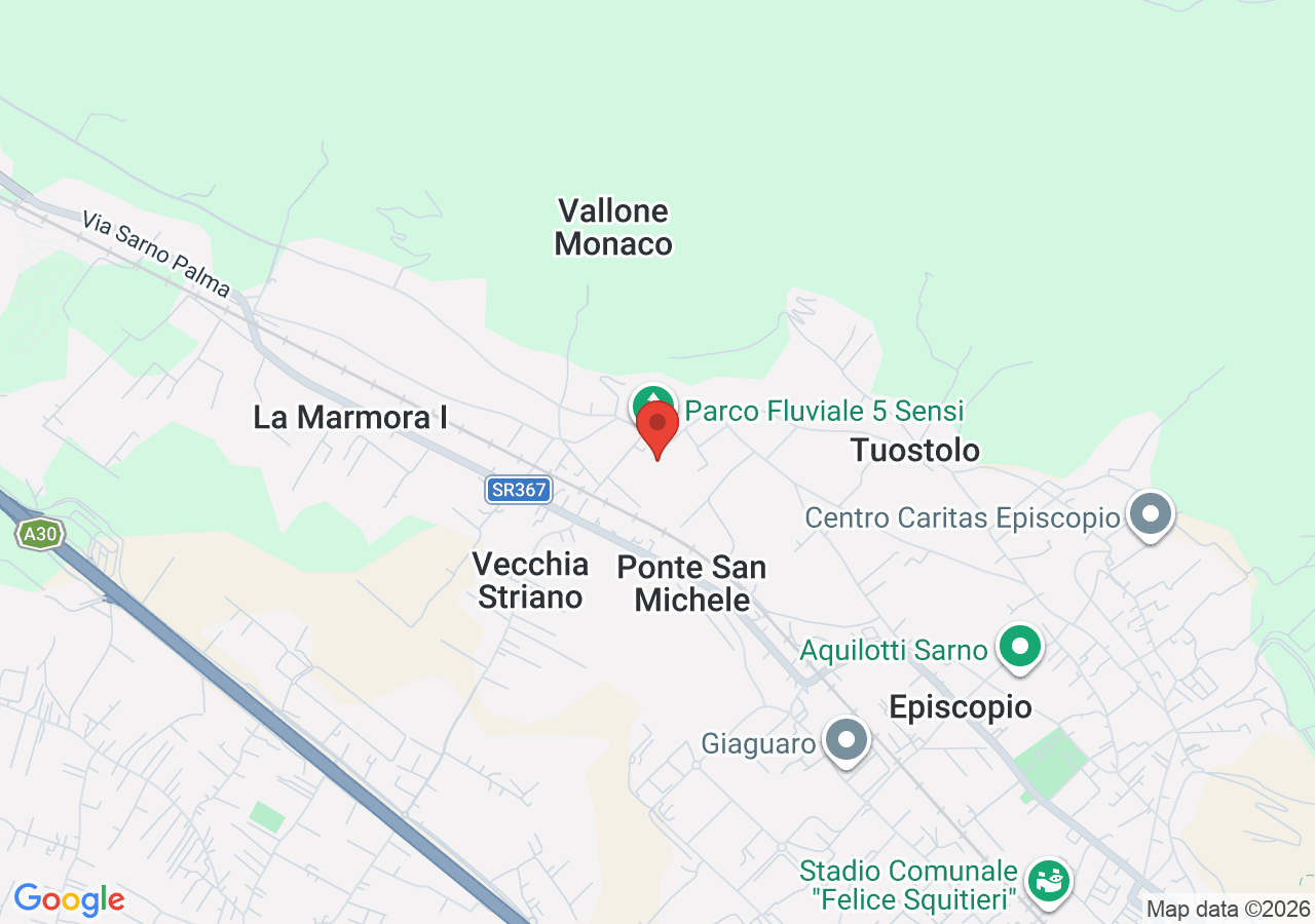 Mappa di Parco Fluviale Cinque Sensi a Sarno