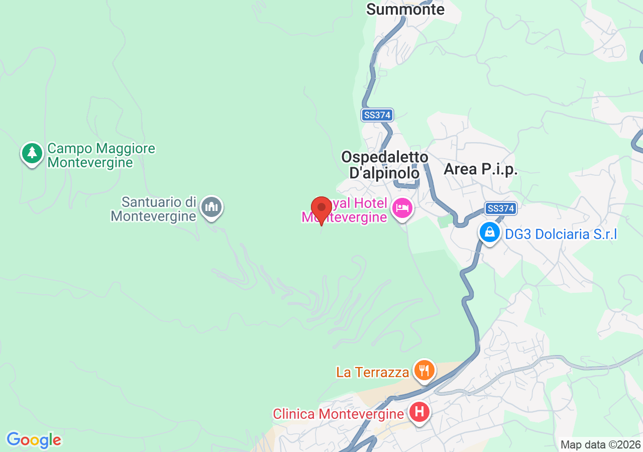 Mappa di Sentiero del Pellegrino ad Ospedaletto d’Alpinolo