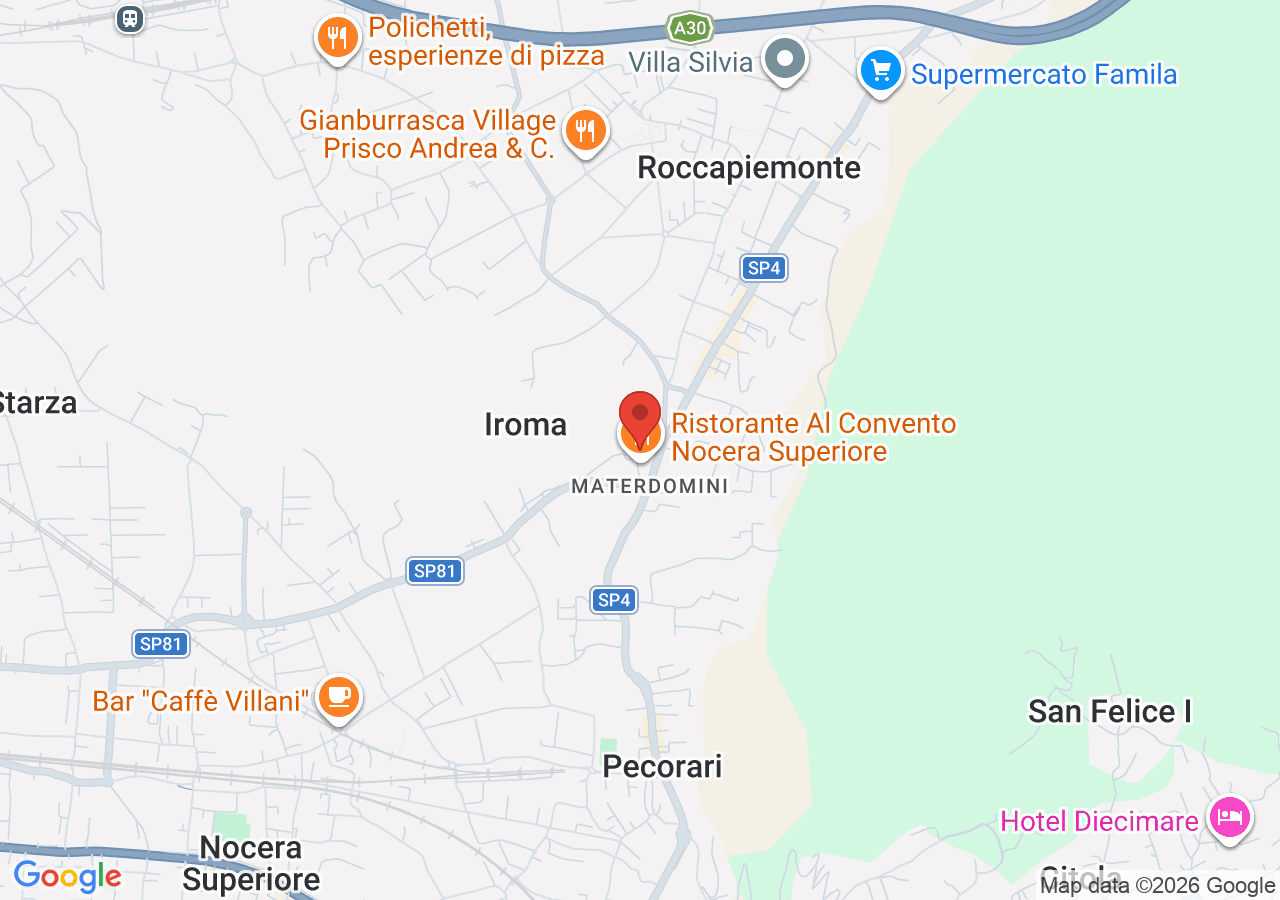 Mappa di Basilica Santuario di Santa Maria Materdomini a Nocera Superiore