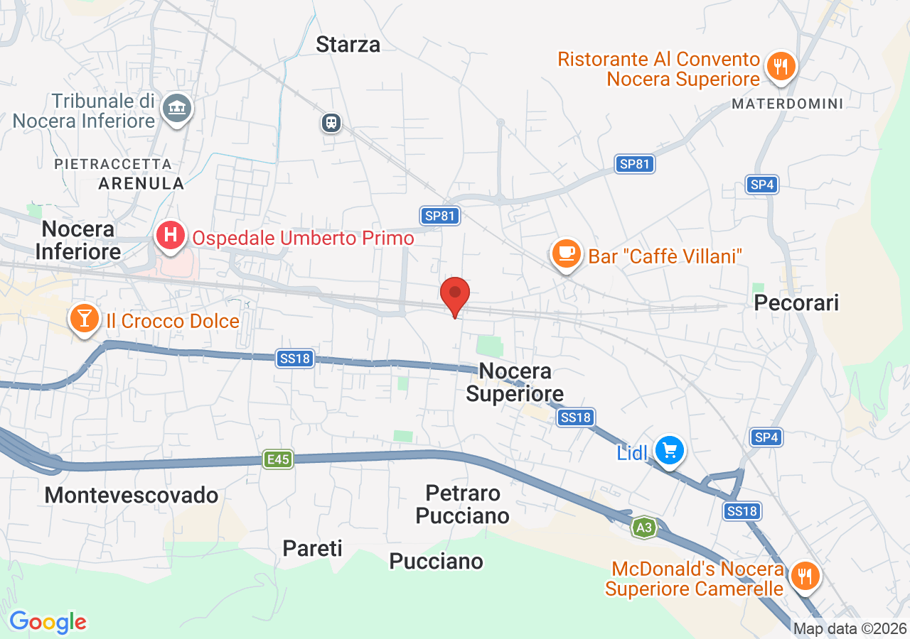 Mappa di Battistero Paleocristiano di Santa Maria Maggiore a Nocera Superiore