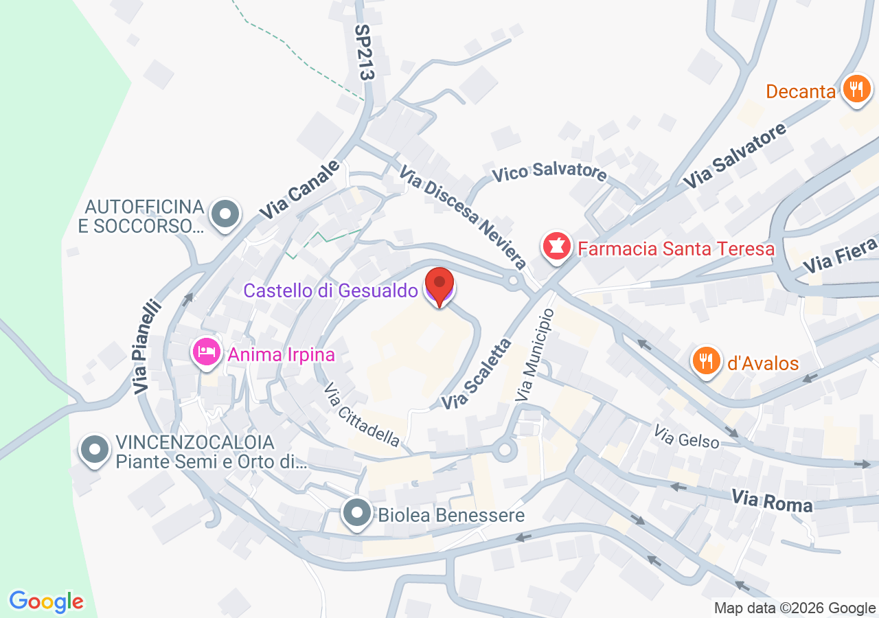 Mappa di Castello di Gesualdo