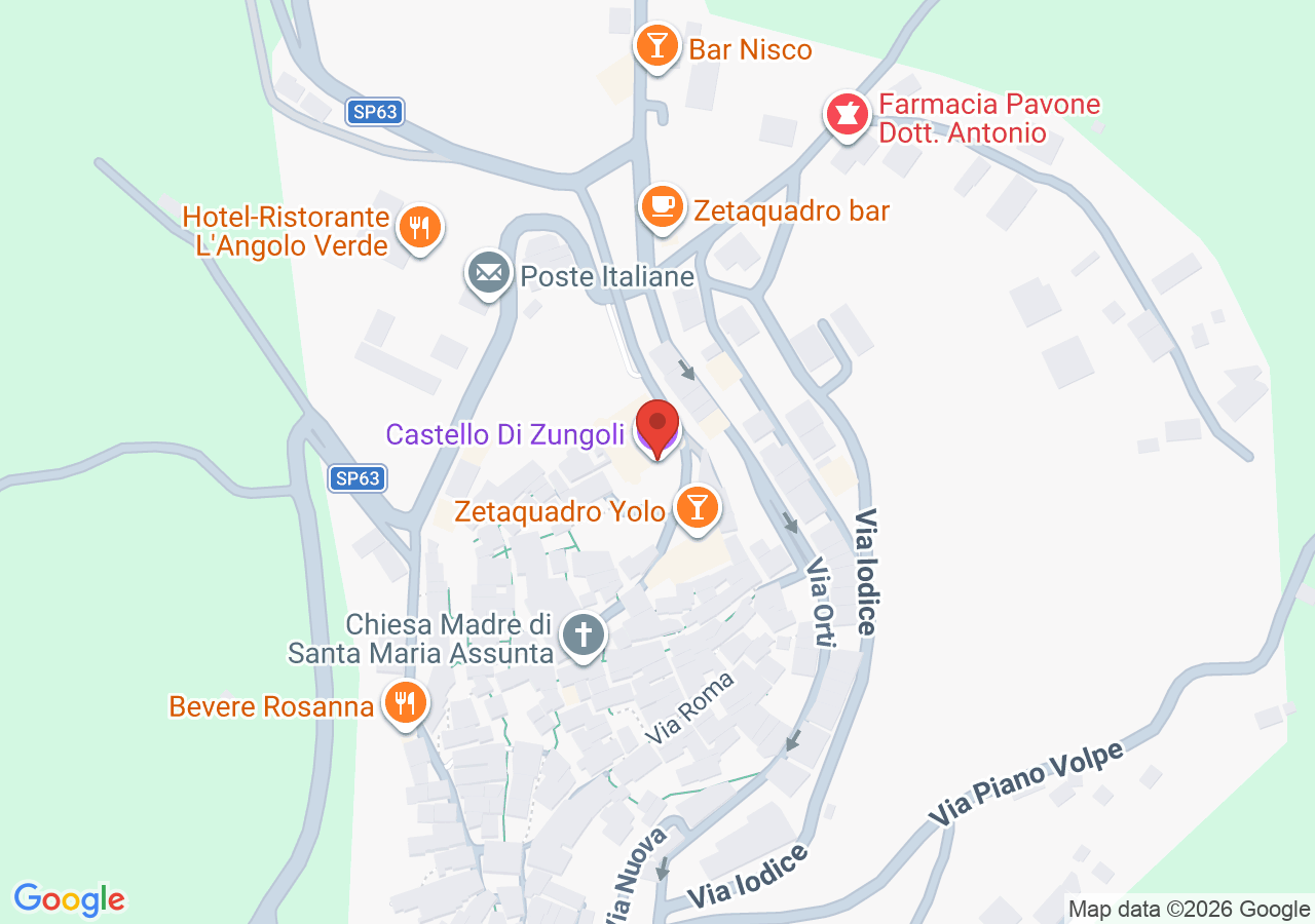 Mappa di Castello di Zungoli