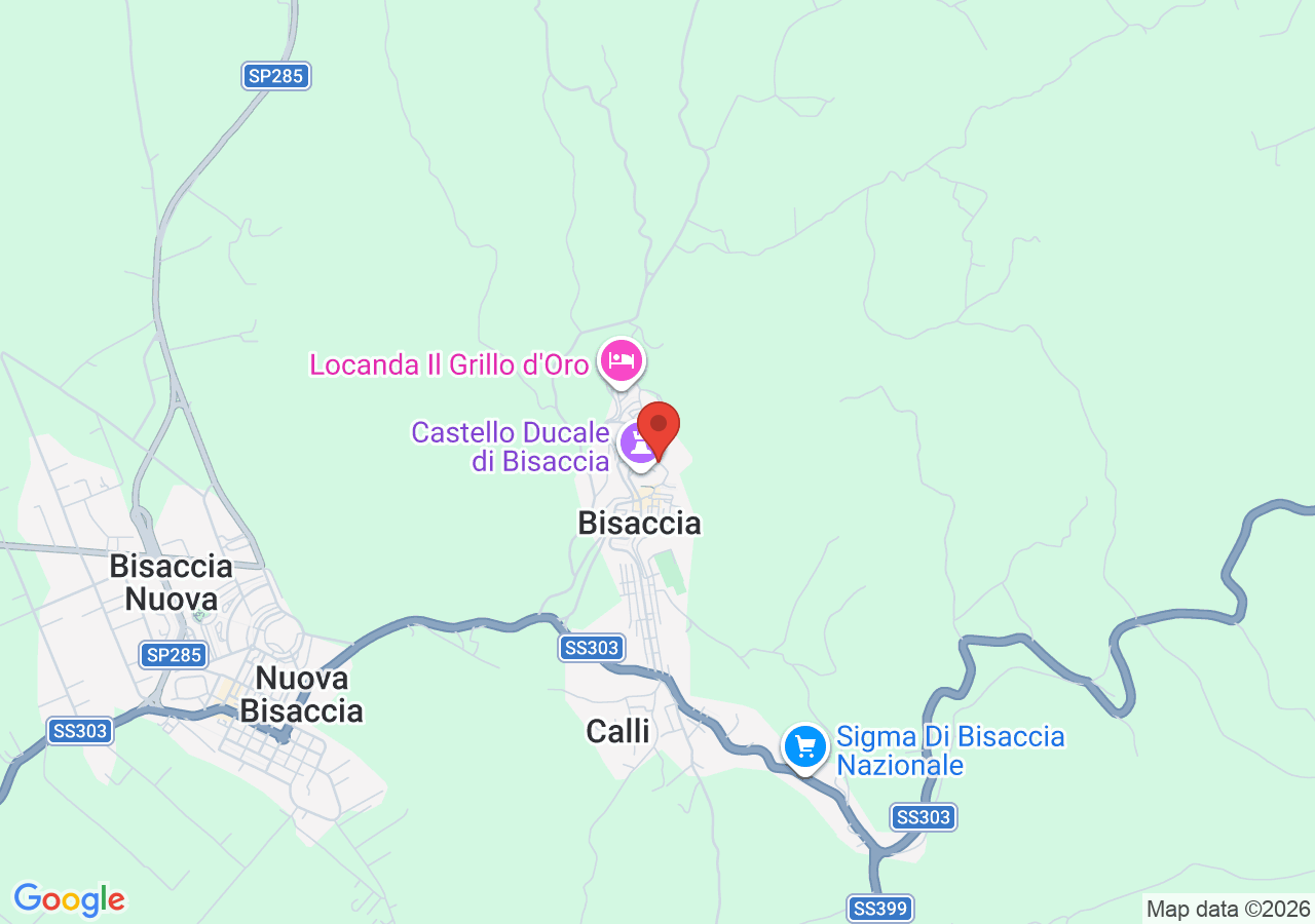 Mappa di Centro storico di Bisaccia
