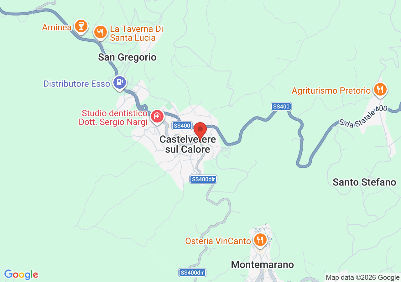 Mappa di Centro storico di Castelvetere sul Calore