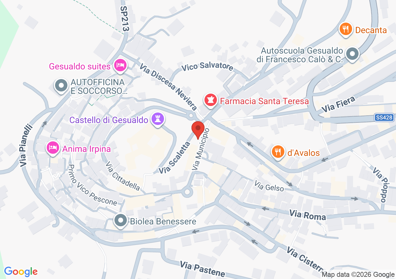 Mappa di Centro storico di Gesualdo