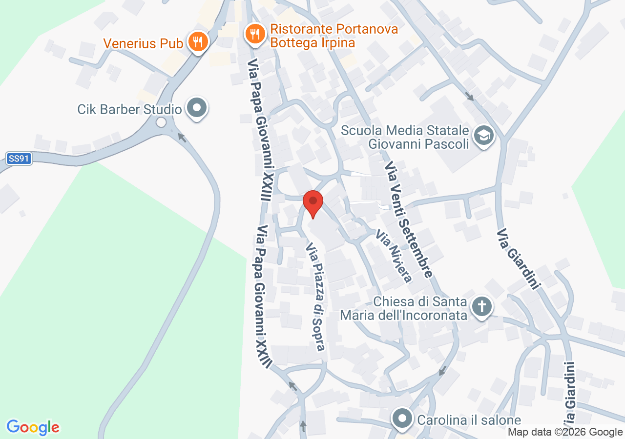 Mappa di Chiesa di San Bartolomeo Apostolo di Vallata