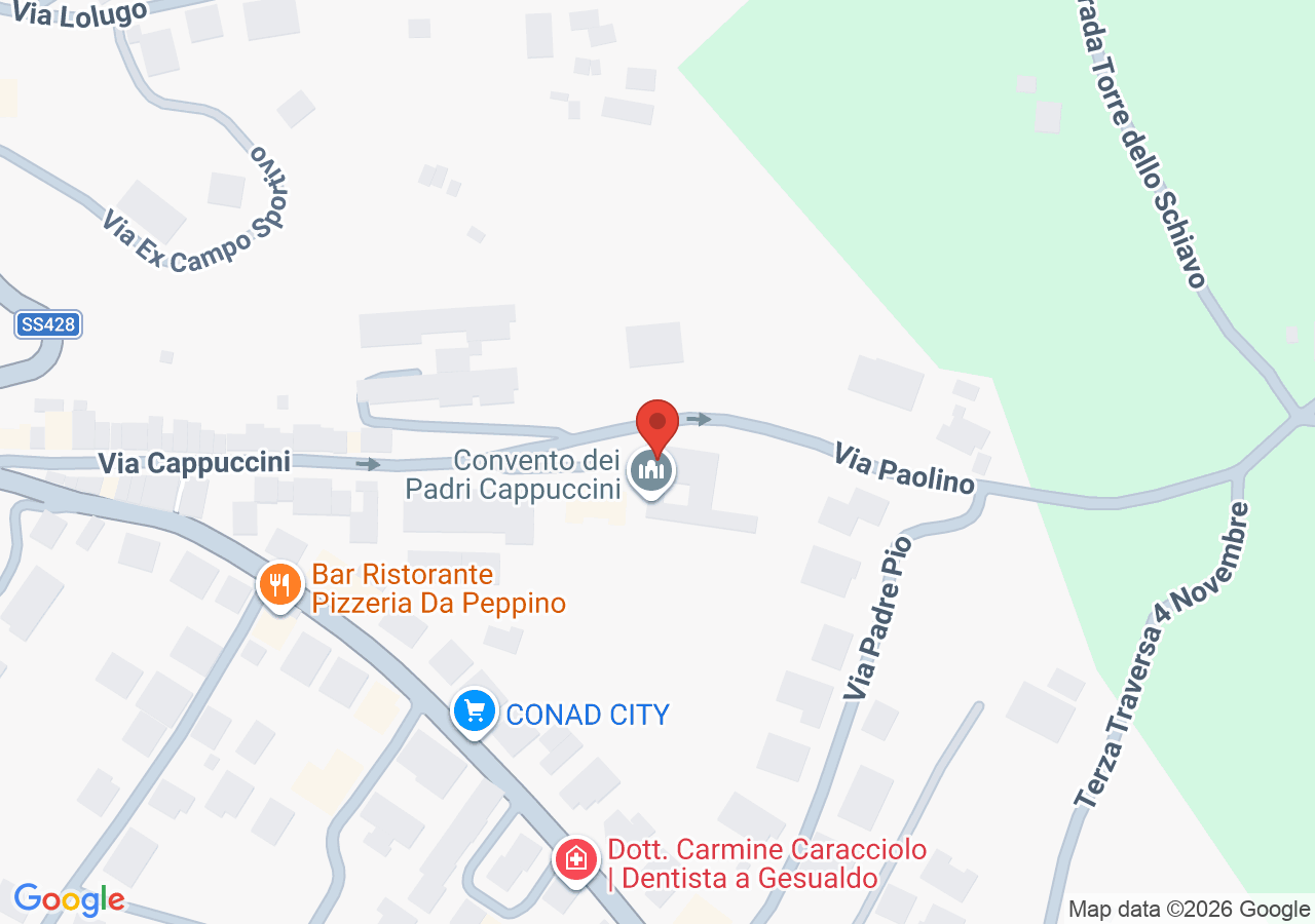 Mappa di Chiesa di Santa Maria delle Grazie di Gesualdo