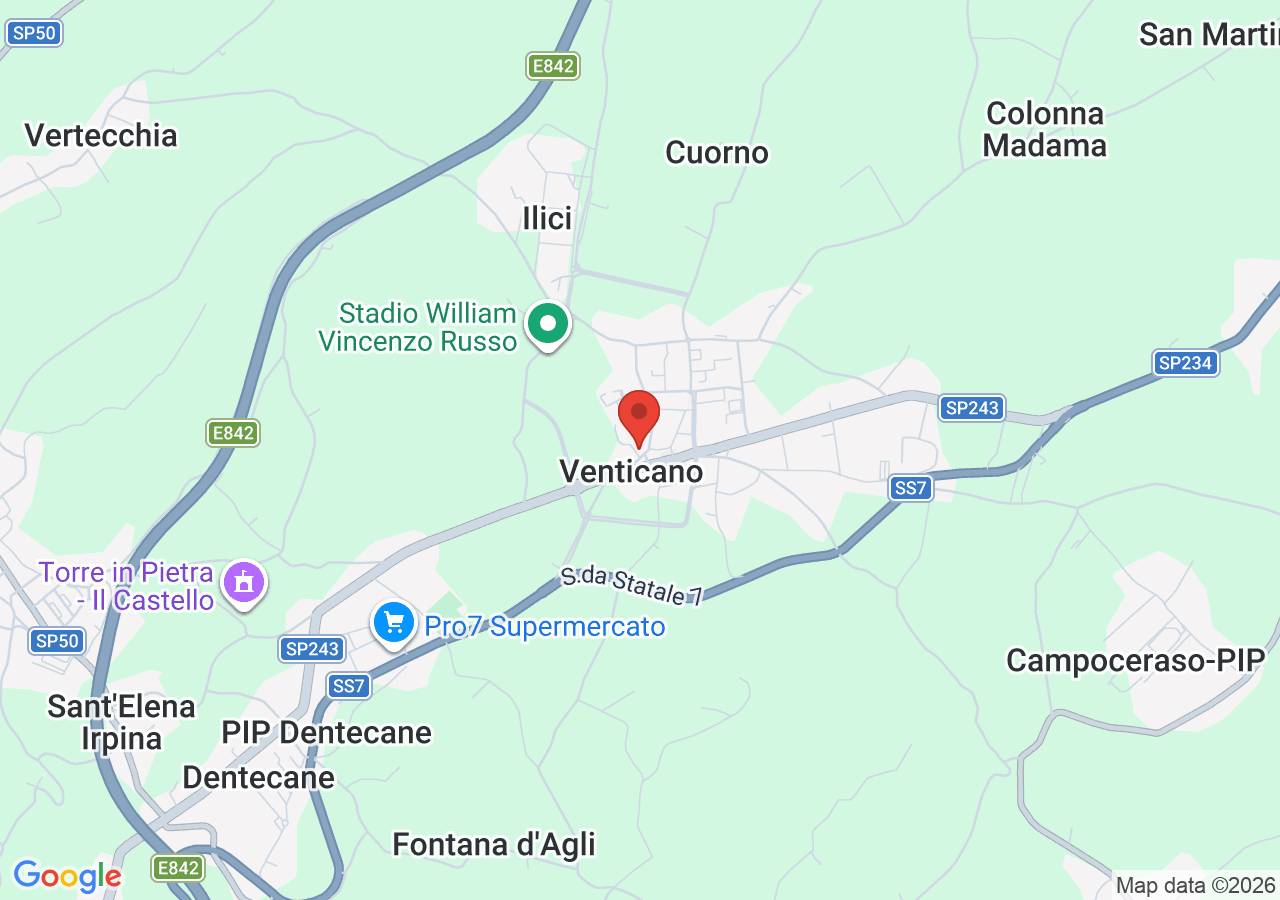 Mappa di Chiesa di Santa Maria e Sant'Alessio di Venticano