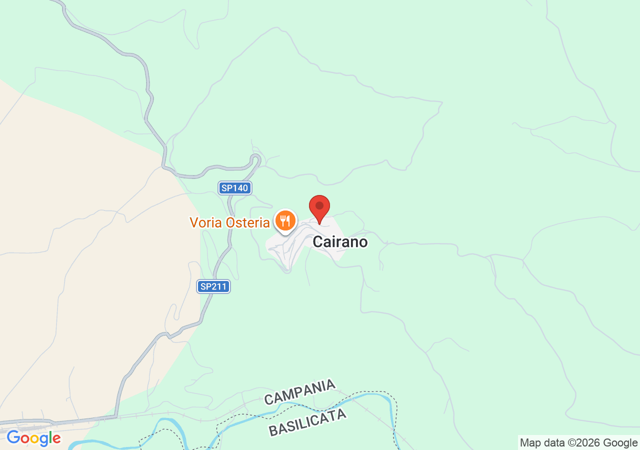 Mappa di Collina del Calvario a Cairano
