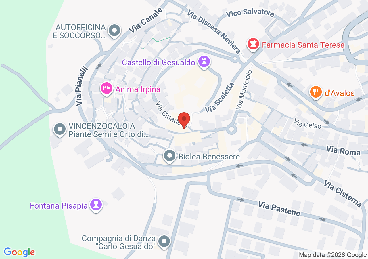 Mappa di Complesso dei Palazzi Pisapia e Mattioli di Gesualdo