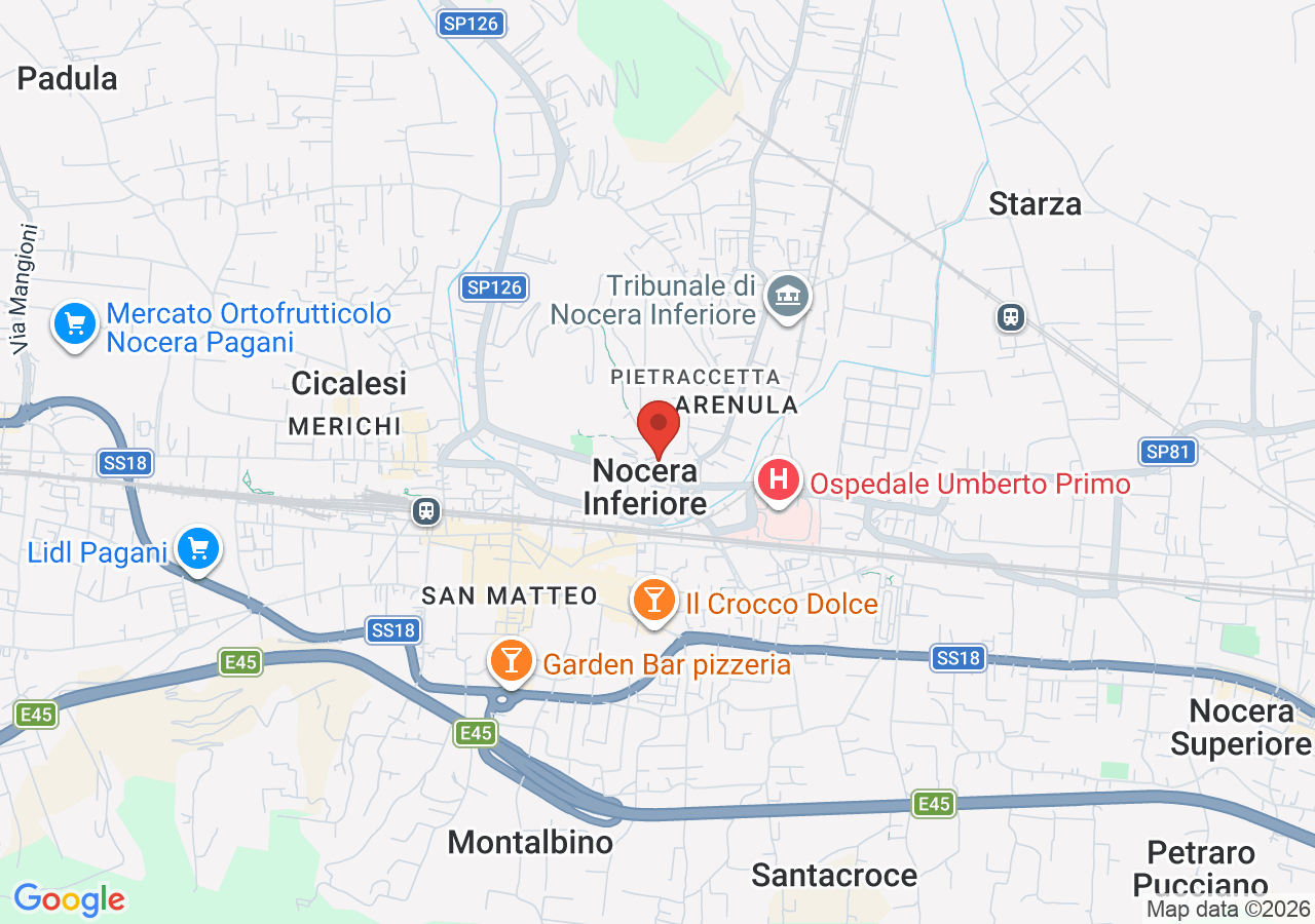 Mappa di Convento di Sant’Antonio e Museo Archeologico di Nocera Inferiore