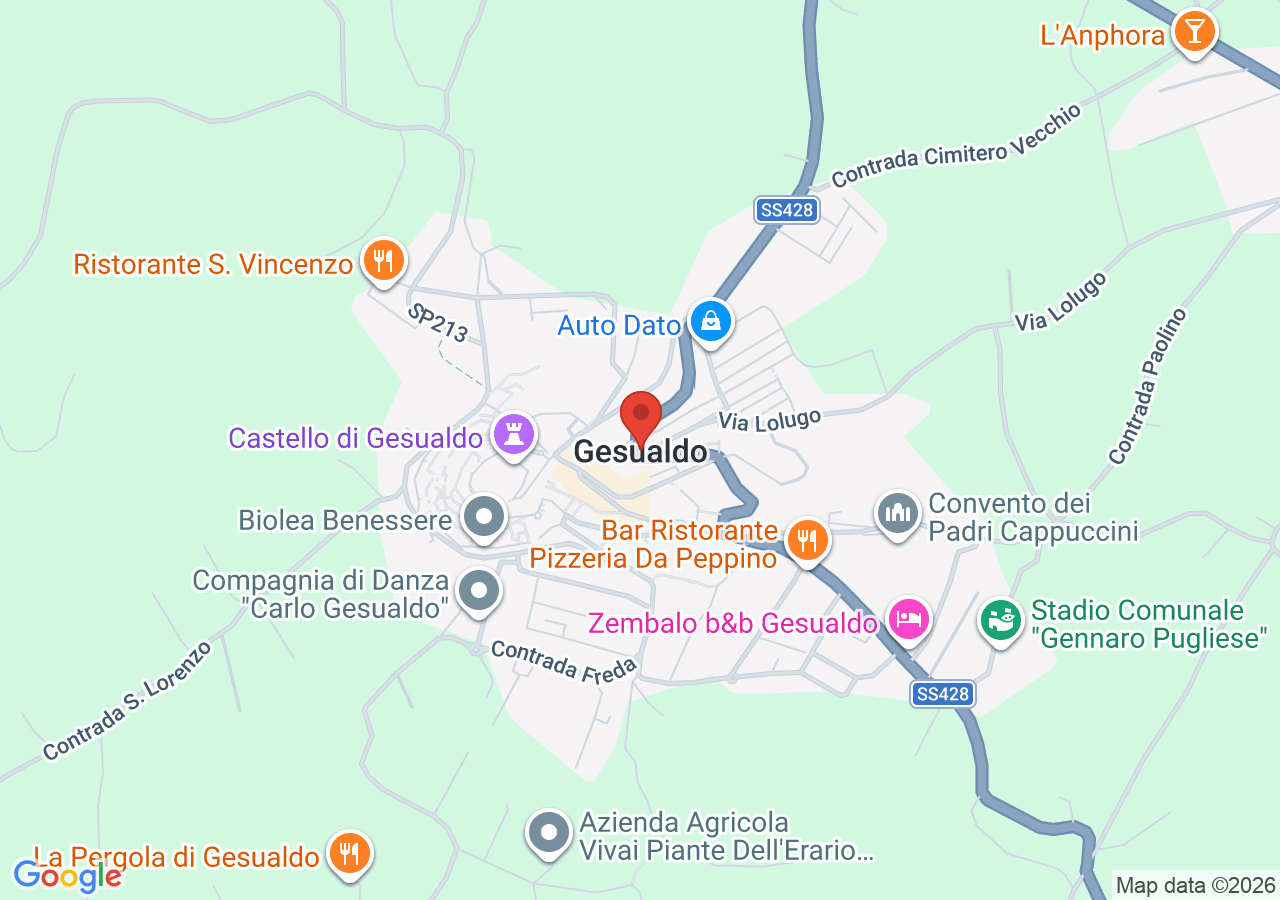 Mappa di Eccellenze agricole di Gesualdo