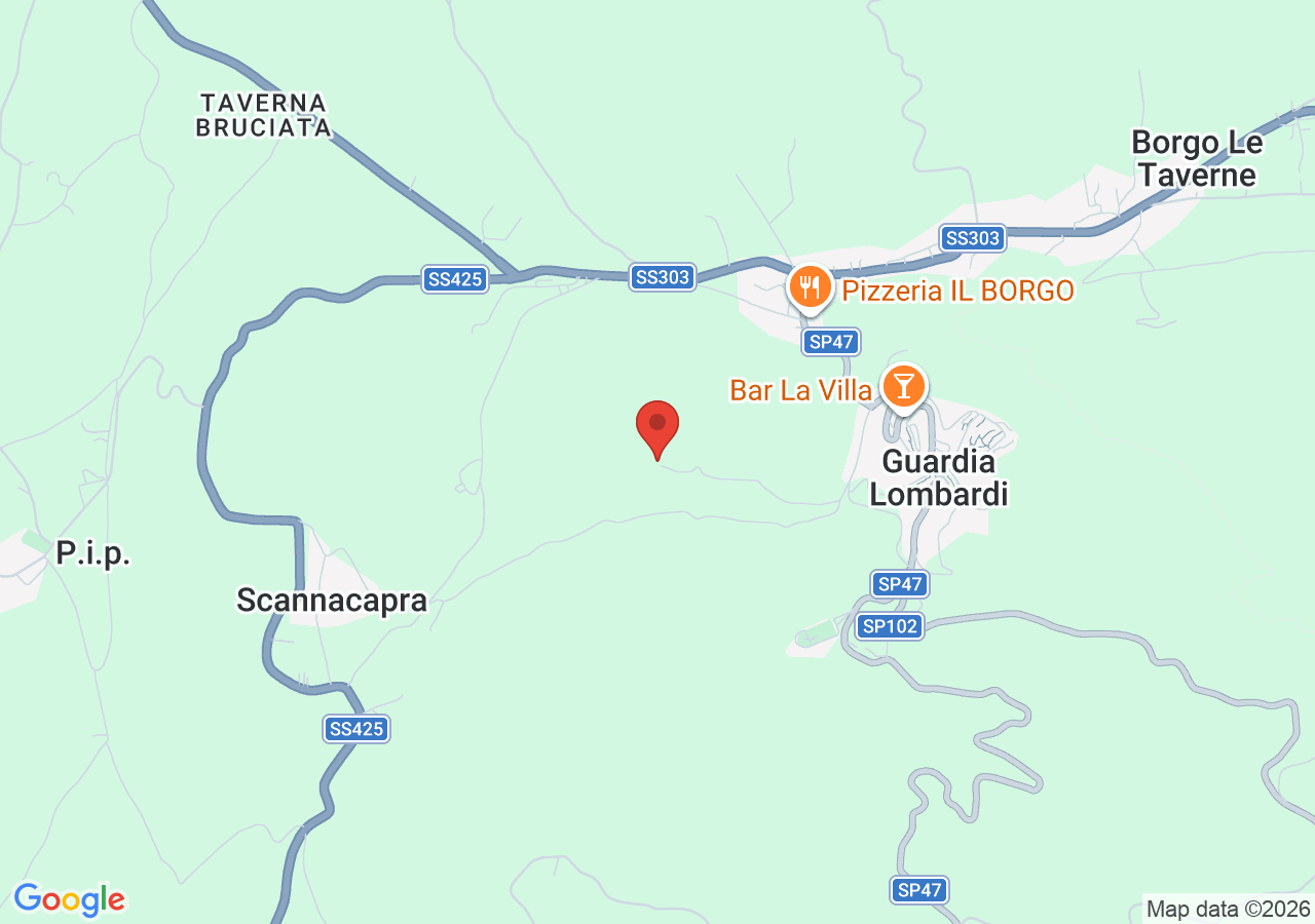 Mappa di Fontane storiche di Guardia Lombardi