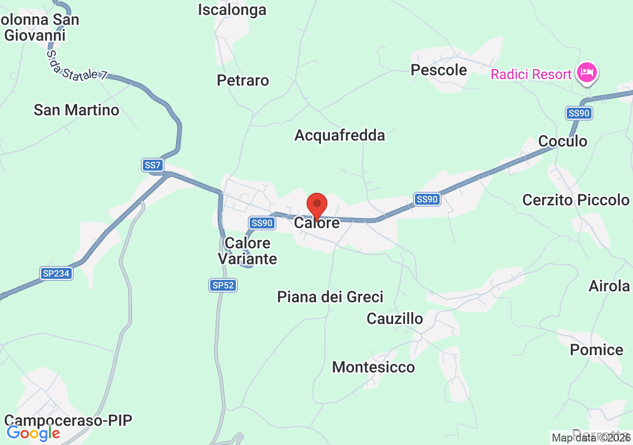 Mappa di Frazione Calore di Mirabella Eclano