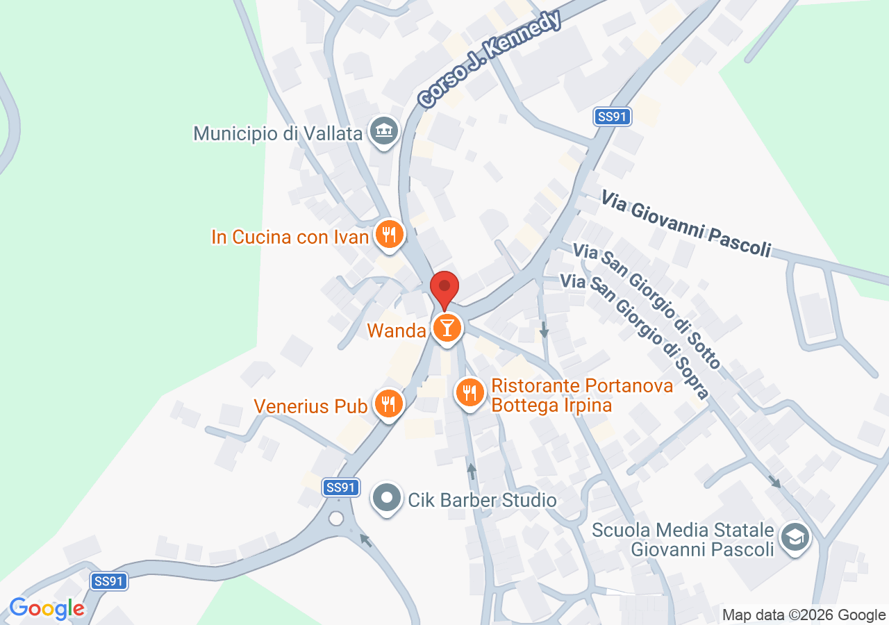 Mappa di Processione del Venerdì Santo a Vallata