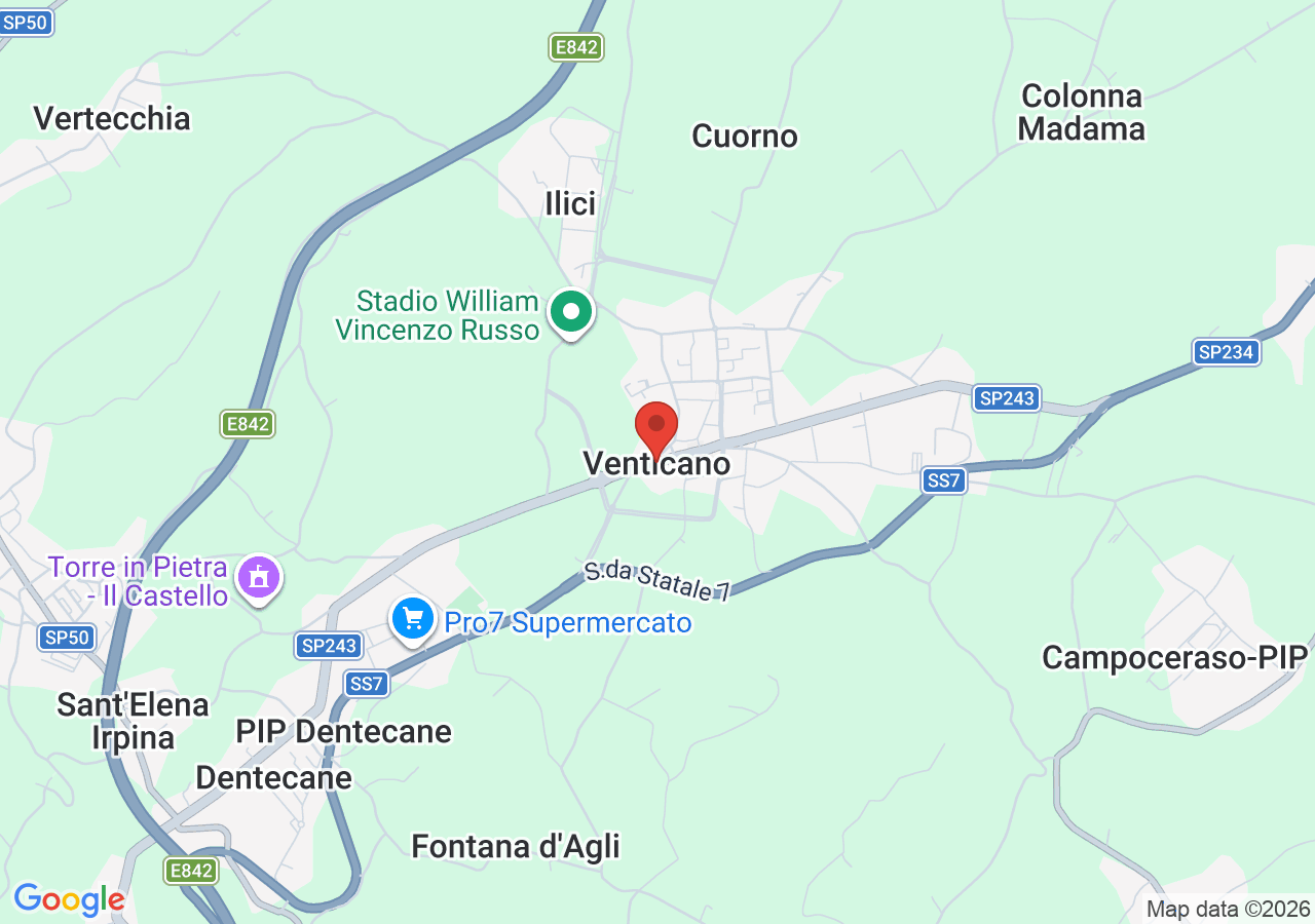 Mappa di Prosciutto di Venticano