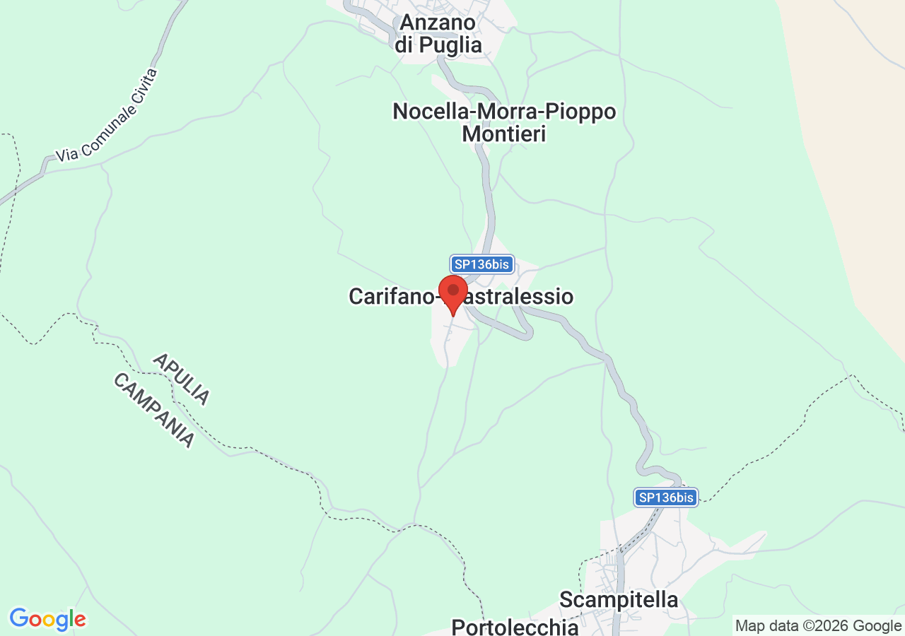 Mappa di Rione Mastralessio ad Anzano di Puglia