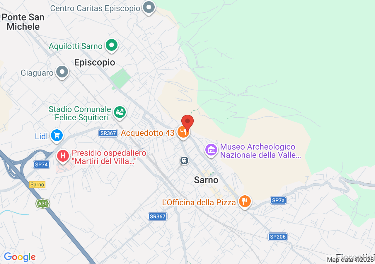 Mappa di Rito dei Paputi a Sarno