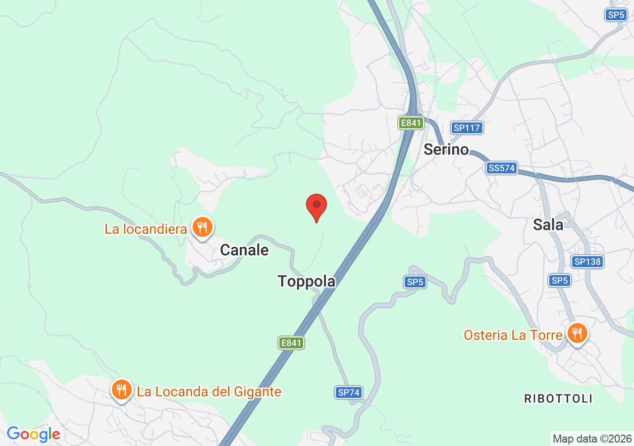 Mappa di Ruderi del castello a Serino