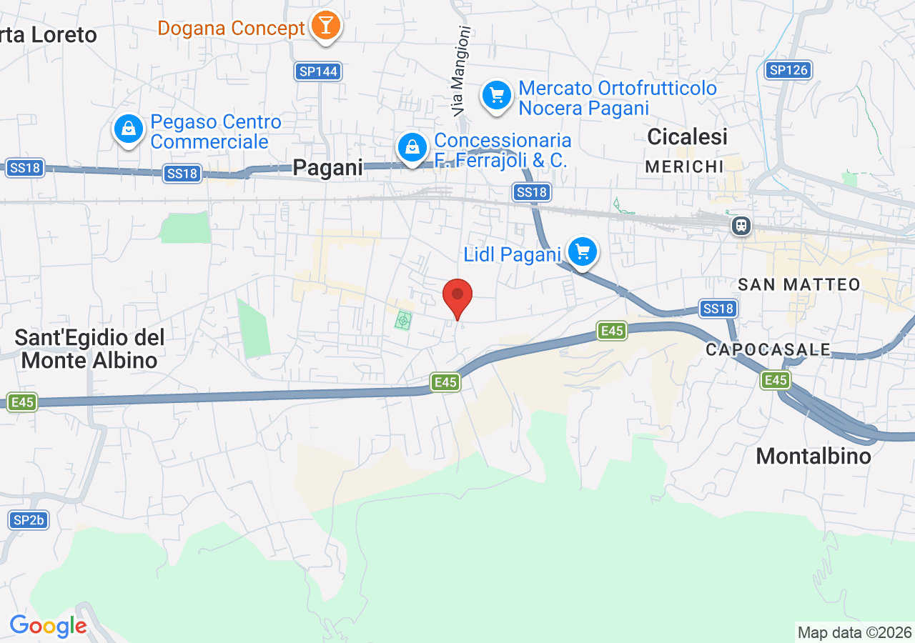 Mappa di Santuario della Madonna delle Galline a Pagani