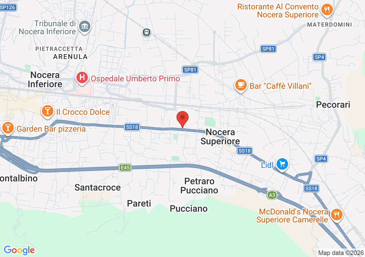 Mappa di Villa De Ruggiero - Museo RAAP a Nocera Superiore