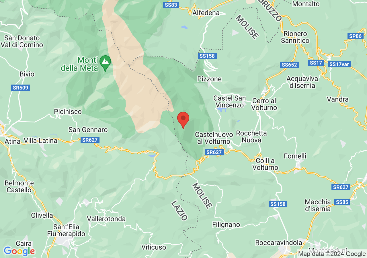 Mappa di Rifugio Charles Moulin - Rocchetta a Volturno