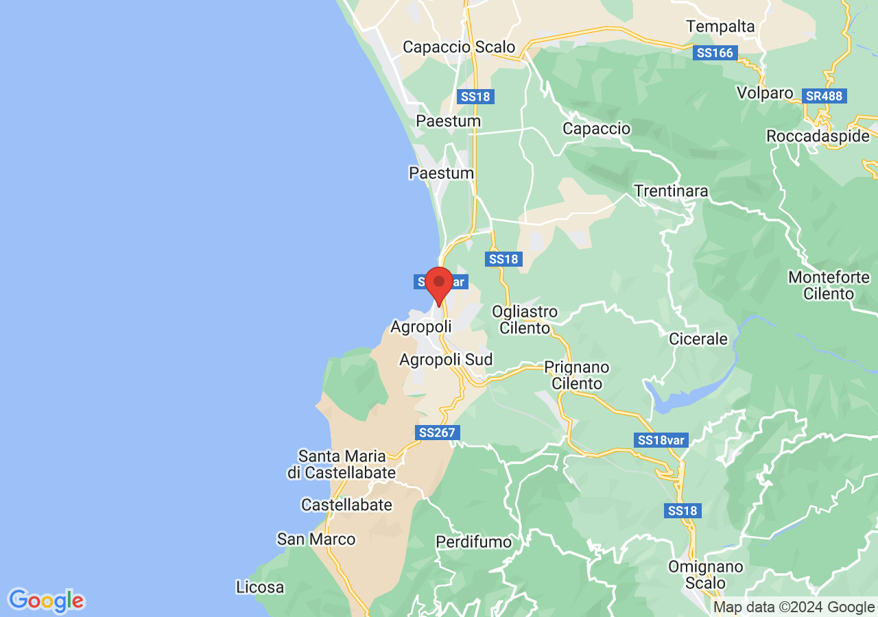 Mappa di Riserva naturale Foce del Sele-Tanagro