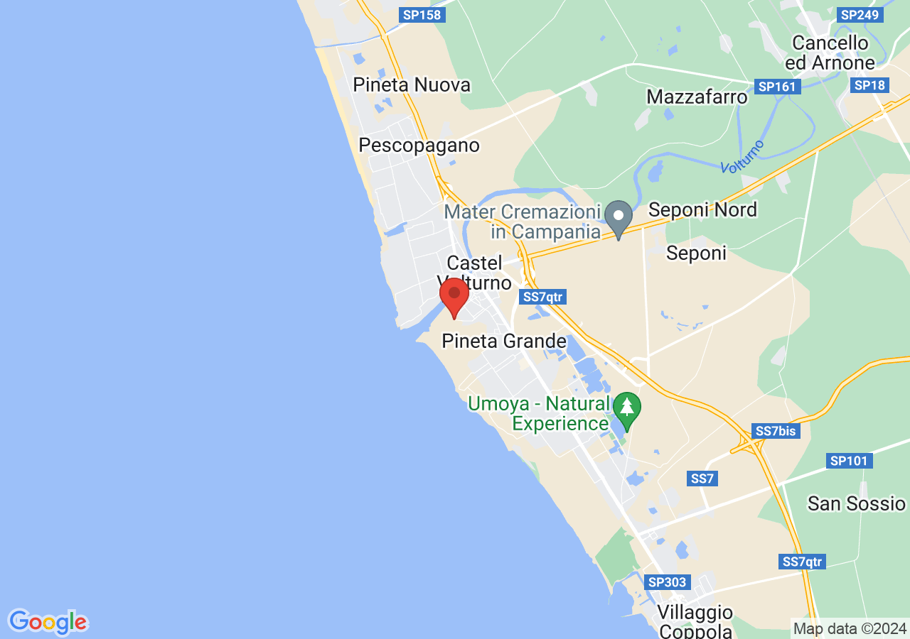 Mappa di Riserva naturale Foce del Volturno-Costa di Licola