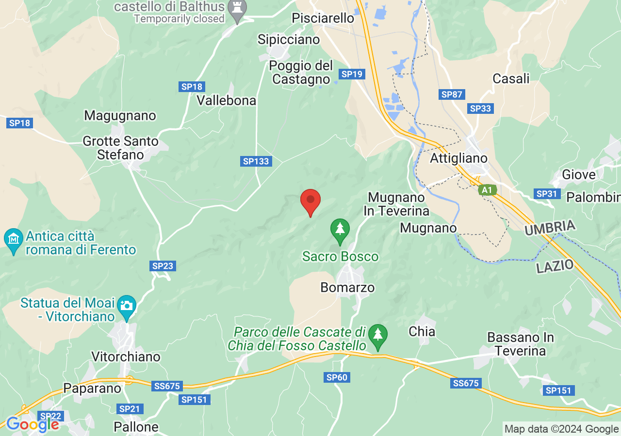 Mappa di Riserva naturale protetta monte Casoli