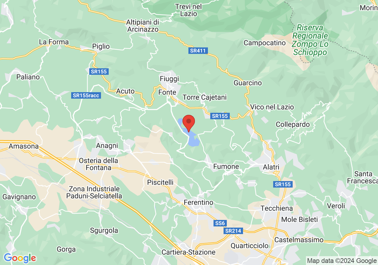 Mappa di Riserva Naturale Regionale Lago di Canterno
