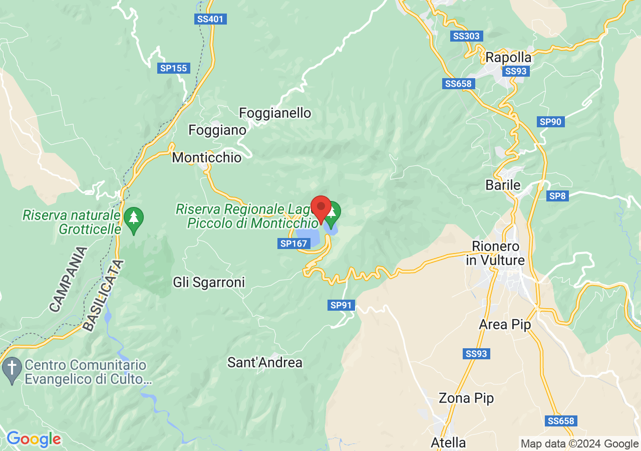 Mappa di Ruderi dell'abbazia di Sant'Ippolito - Rionero in Vulture