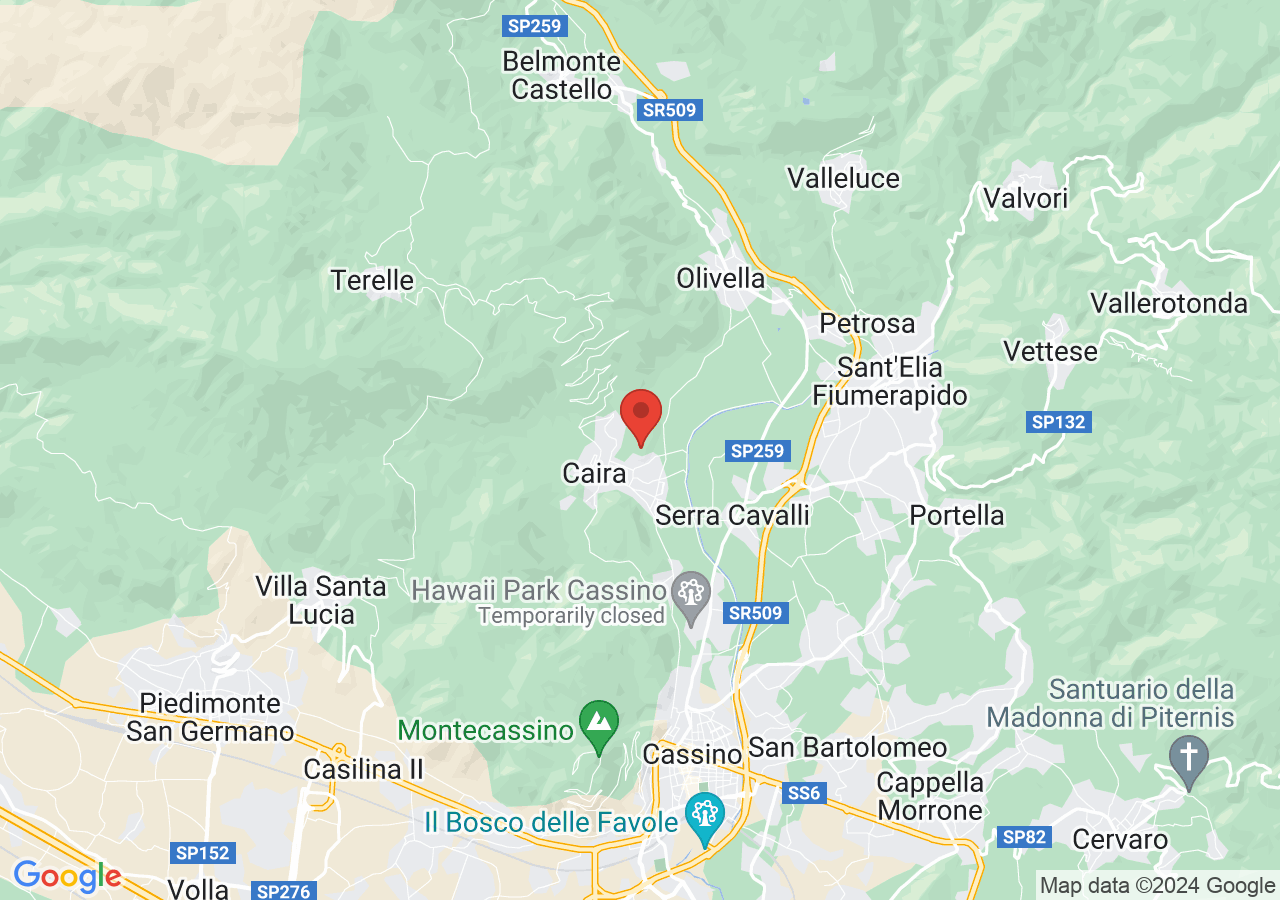 Mappa di Sacrario militare germanico di Cassino