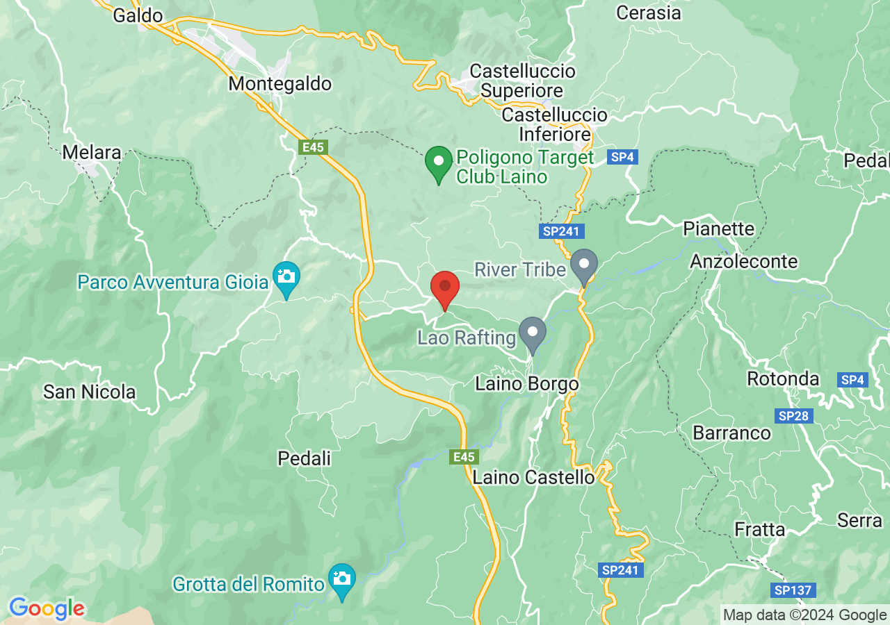 Mappa di Santuario delle Cappelle - Laino Borgo