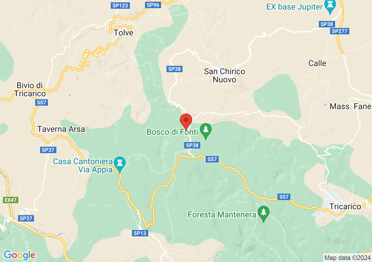 Mappa di Santuario Madonna di Fonti - Tricarico