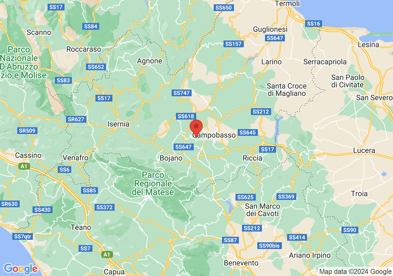 Mappa di Sito archeologico di Monte Vairano
