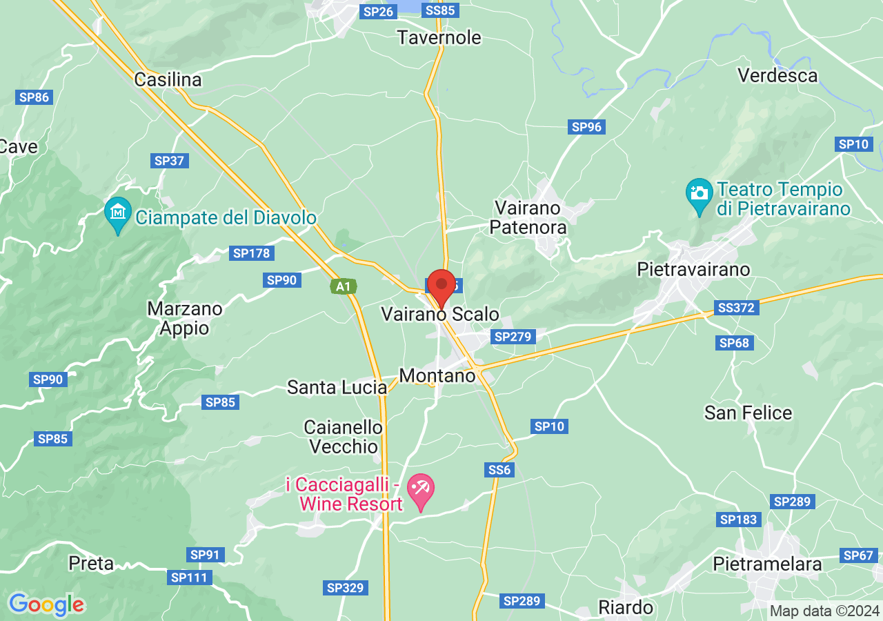 Mappa di Taverna della Catena - Vairano Patenora