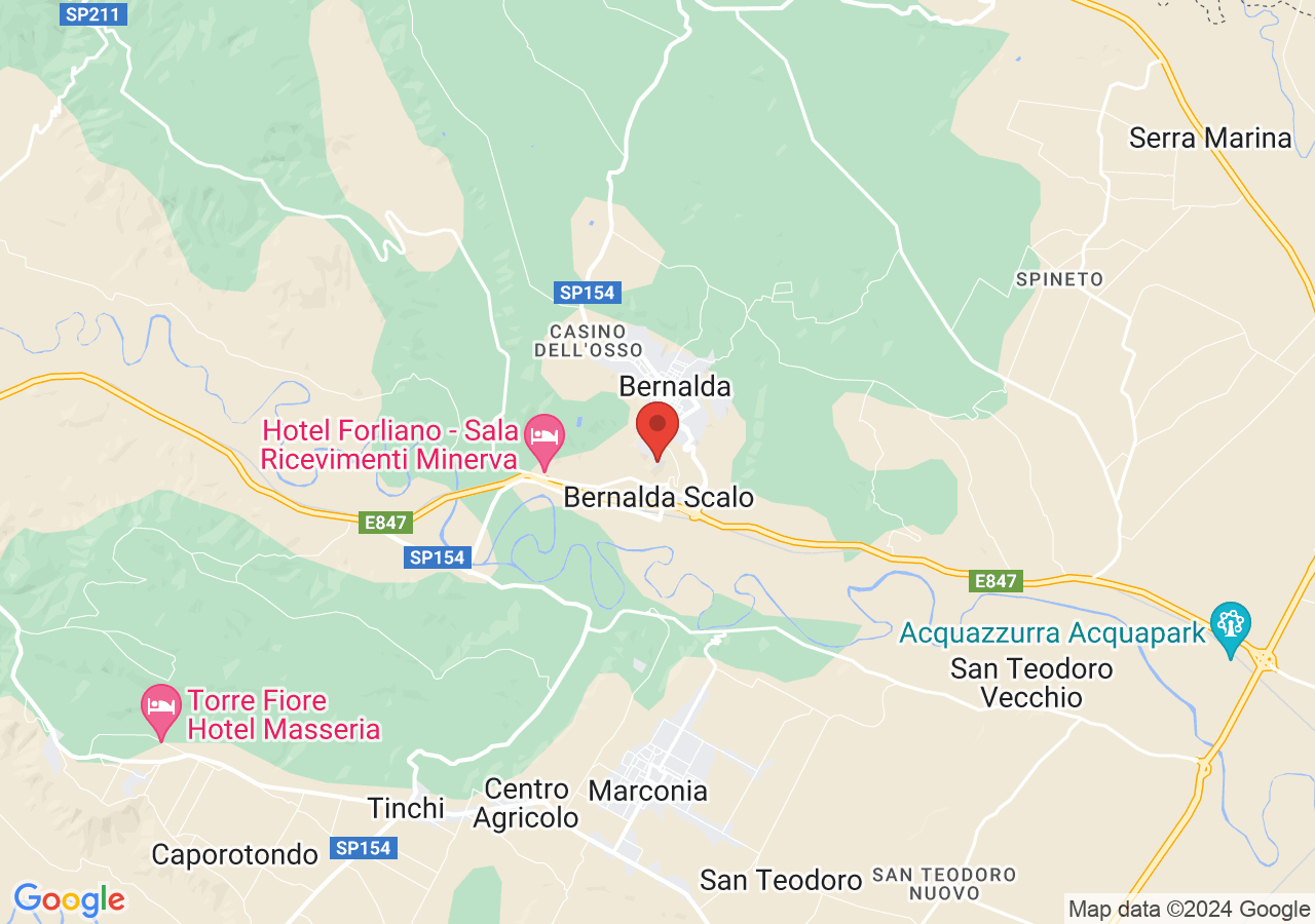 Mappa di Tavole Palatine