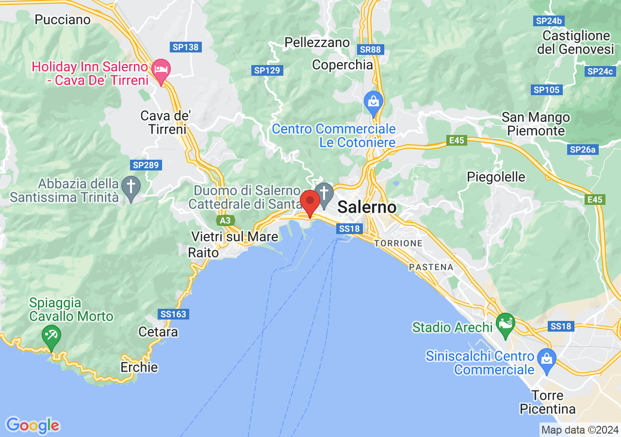 Mappa di Teatro Pasolini - Salerno