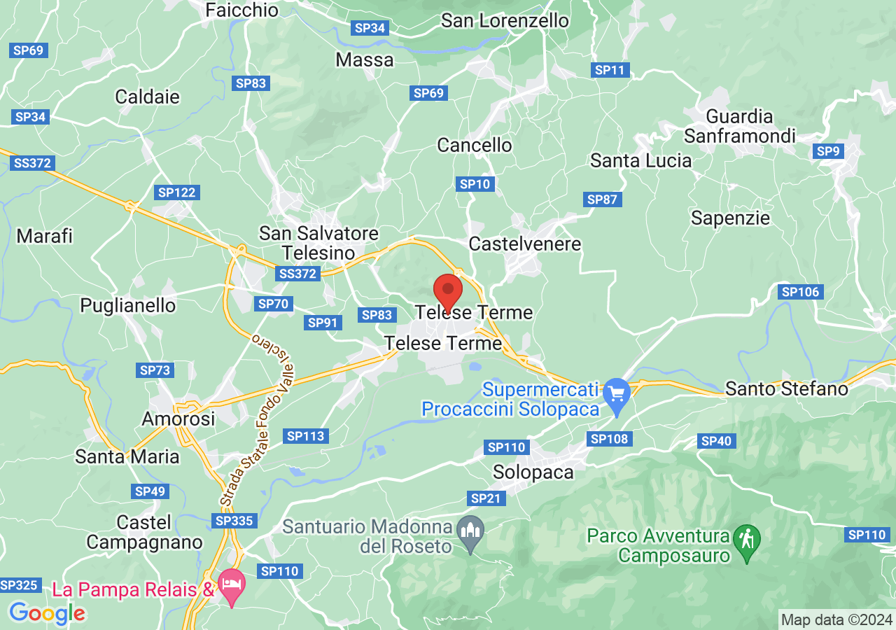 Mappa di Terme di Telese
