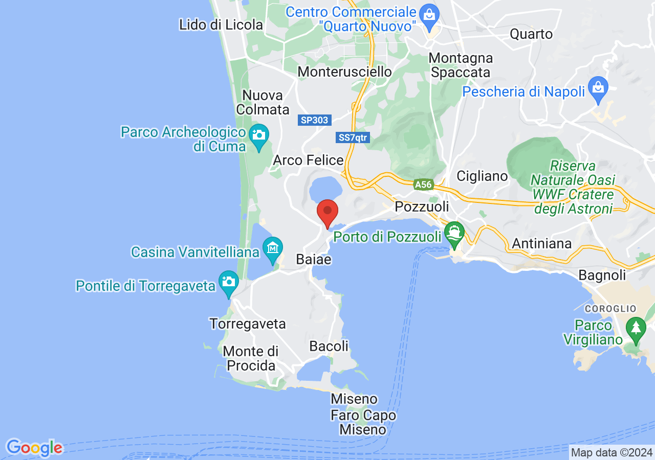 Mappa di Terme Stufe di Nerone