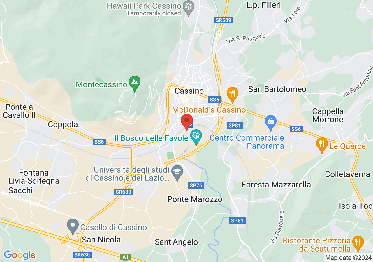 Mappa di Terme Varroniane