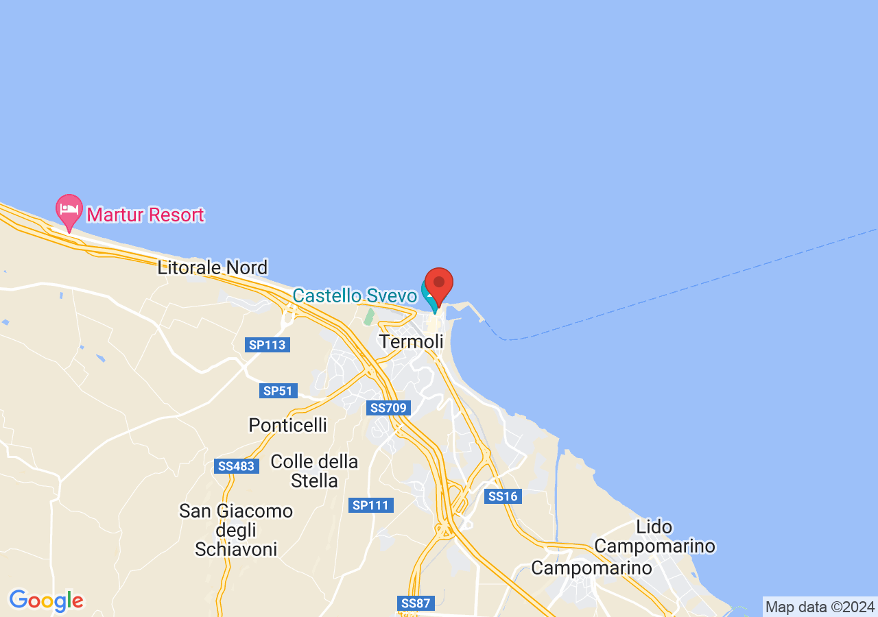 Mappa di Termoli sotterranea